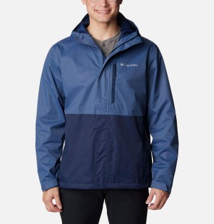 Blue Men's Columbia Hikebound Rain Jacket | NRKSP-6154