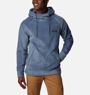 Blue Men's Columbia Hunterdon Fleece Hoodie | WTZHE-5416