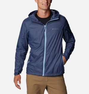 Blue Men's Columbia Loop Trail Windbreaker | MHVTL-4192