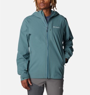 Blue Men's Columbia Omni-Tech Ampli-Dry Shell Rain Jacket | UPSOZ-2403