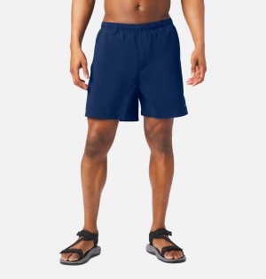 Blue Men's Columbia PFG Backcast III Water Shorts | NJPCX-0275