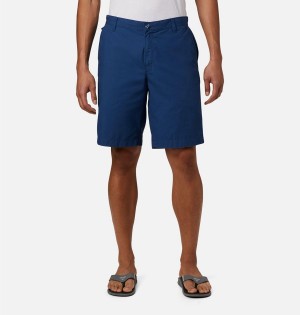 Blue Men's Columbia PFG Bonehead II Shorts | OSRXW-5104