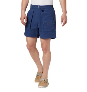 Blue Men's Columbia PFG Brewha II Shorts | NHFGA-9413