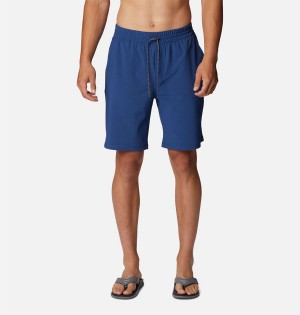 Blue Men's Columbia PFG Slack Tide Hybrid Water Shorts | DWOJP-6851