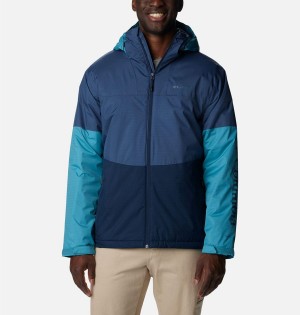 Blue Men's Columbia Point Park Insulated Puffer Jacket | TREPX-3024