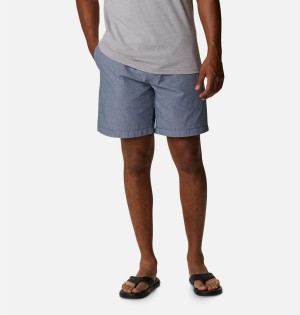 Blue Men's Columbia Scenic Ridge Pull-On Shorts | IRLOE-3487