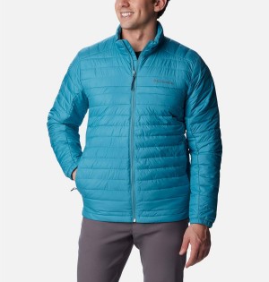 Blue Men's Columbia Silver Falls Insulated Puffer Jacket | DFQMH-9123