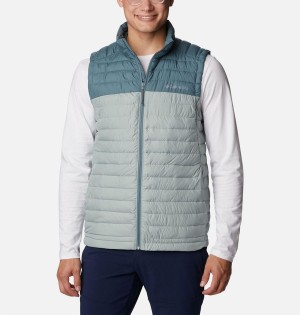 Blue Men's Columbia Silver Falls Vest | JBPSU-9152