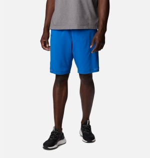 Blue Men's Columbia Stealth Camp Active Shorts | UWOHX-2630