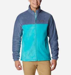 Blue Men's Columbia Steens Mountain 2.0 Full Zip Fleece Jacket | LHGUY-3789