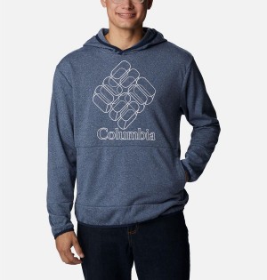 Blue Men's Columbia Stone Canyon Hoodie | CWJFH-6302