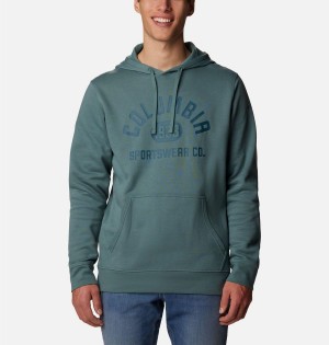 Blue Men's Columbia Trek Hoodie | NRCZX-5371