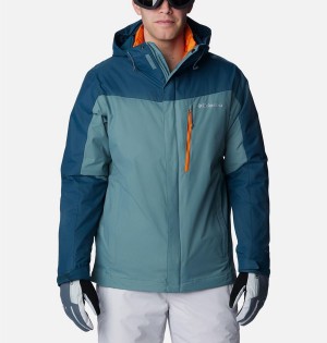 Blue Men's Columbia Whirlibird IV Interchange Ski Jacket | VQLFS-3291