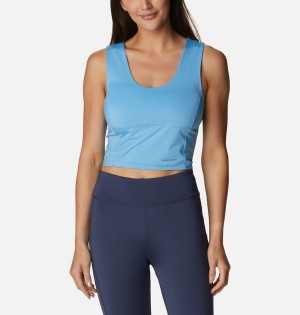 Blue Women's Columbia Boundless Trek Tank Top | SDTJH-2839