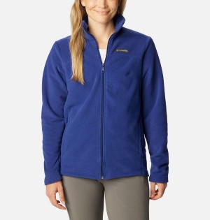 Blue Women's Columbia Castle Dale Full Zip Fleece Jacket | NROWA-8496