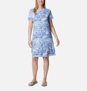 Blue Women's Columbia Fork Stream Dress | YSWKB-2689