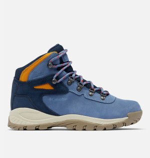 Blue Women's Columbia Newton Ridge Plus Waterproof Amped Boot Hiking Shoes | JYALX-0678