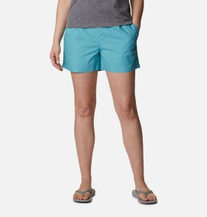 Blue Women's Columbia Norgate Shorts | JHQFX-5130