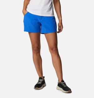 Blue Women's Columbia PFG Coral Point III Shorts | GYADK-9180