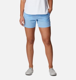 Blue Women's Columbia PFG Coral Point III Shorts | GTBAF-7364