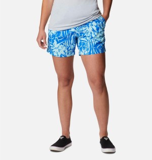 Blue Women's Columbia PFG Super Backcast Water Shorts | CBAVZ-3960