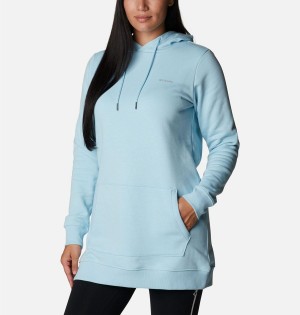 Blue Women's Columbia Rush Valley Long Hoodie | EJVOB-9472