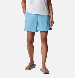 Blue Women's Columbia Silver Ridge Utility Shorts | RIDOW-1976