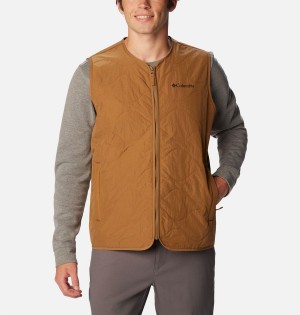 Brown Men's Columbia Birchwood Vest | OSTCM-0472