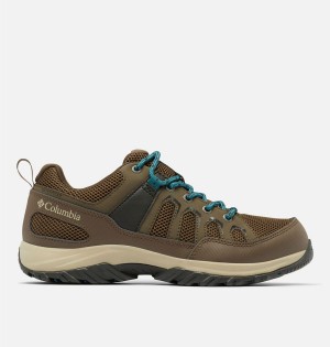 Brown Men's Columbia Granite Trail Waterproof Hiking Shoes | WQAZR-9361