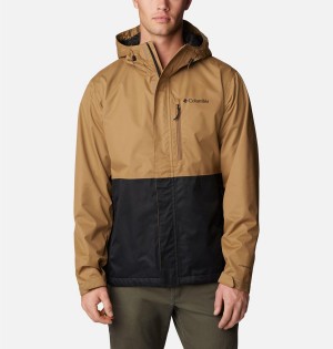 Brown Men's Columbia Hikebound Rain Jacket | GTPBQ-7349