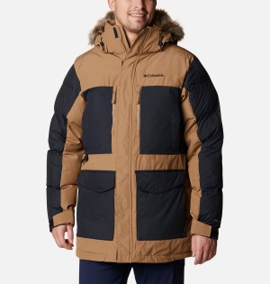 Brown Men's Columbia Marquam Peak Fusion Omni Heat Infinity Insulated Coats | YQDWX-6198