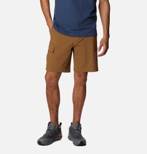 Brown Men's Columbia Newton Ridge II Shorts | MEKXR-3624