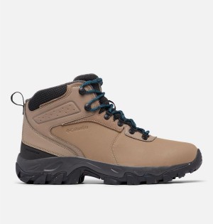 Brown Men's Columbia Newton Ridge Waterproof Omni Heat II Boot Hiking Shoes | LOKIY-5012