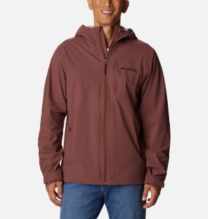 Brown Men's Columbia Omni-Tech Ampli-Dry Shell Rain Jacket | YPLCE-1206