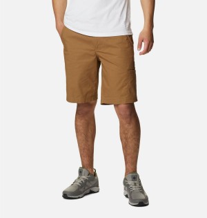 Brown Men's Columbia Pine Canyon Cargo Shorts | RZJON-8453