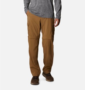 Brown Men's Columbia Silver Ridge Utility Convertible Pants | MIHNV-9264