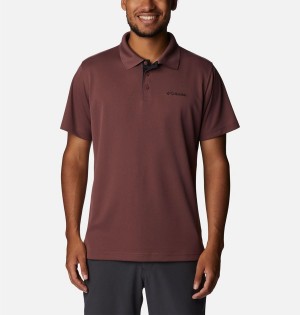 Brown Men's Columbia Utilizer Polo Shirt | VTNEY-4528