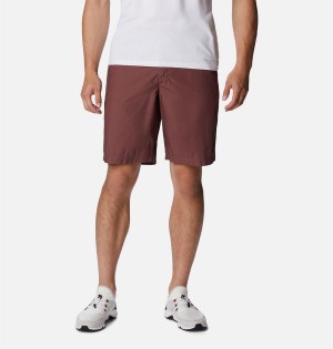 Brown Men's Columbia Washed Out Shorts | WUKEY-4158