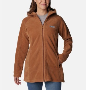 Brown Women's Columbia Benton Springs II Long Hoodie Fleece Jacket | XUDRI-9617