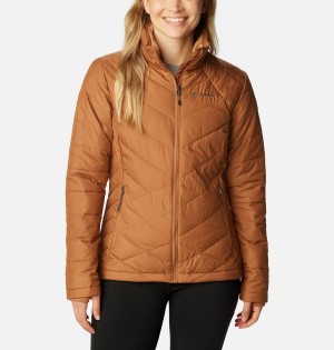 Brown Women's Columbia Heavenly Puffer Jacket | HWIYT-3048