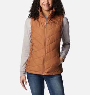 Brown Women's Columbia Heavenly Vest | BHQRE-4691