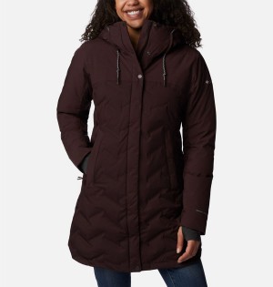 Brown Women's Columbia Mountain Croo II Mid Down Coats | CKVRH-6189