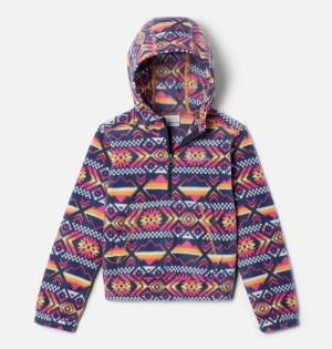 Coral Kids' Columbia Benton Springs Half Zip Fleece Pullover Hoodie | HMJVN-3549