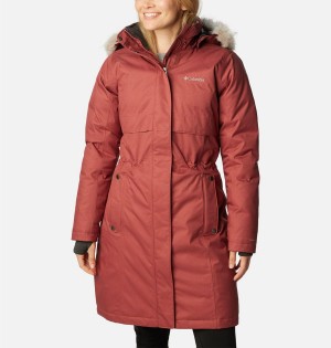 Coral Women's Columbia Apres Arson Winter Long Down Coats | WSKLD-4958