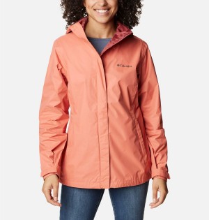 Coral Women's Columbia Arcadia II Rain Jacket | AEKLN-5876