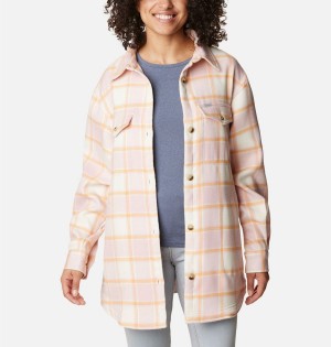 Coral Women's Columbia Calico Basin Jacket Shirt | MVCUI-9180