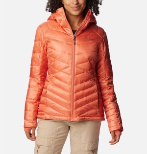 Coral Women's Columbia Joy Peak Insulated Hooded Puffer Jacket | WDCAG-2804