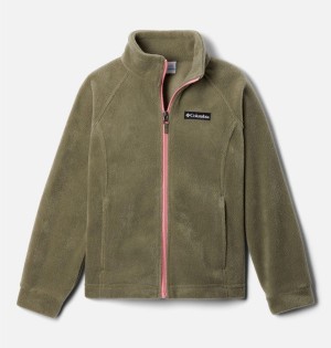 Green Kids' Columbia Benton Springs Fleece Jacket | HCWZY-8461