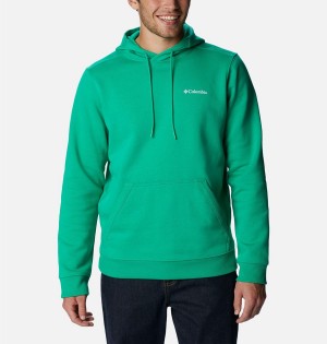 Green Men's Columbia CSC Basic Logo II Hoodie | NDKSO-5639