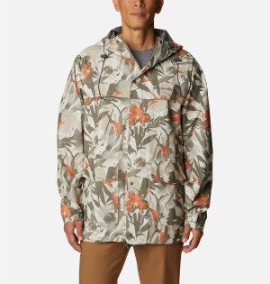 Green Men's Columbia Ibex II Shell Rain Jacket | KWHLV-9284